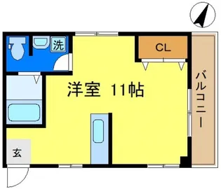 ハイツエバーグリーン【4階】の間取り