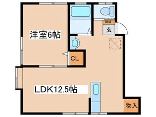 シャトレ中野【2階】の間取り