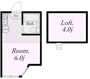ユナイト上町ヘルマンミュラー【2階】の間取り