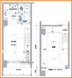 レグラス武蔵新城モーターガラージュの間取り
