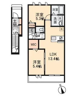 パックスヴィータ【2階】の間取り