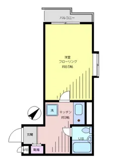 日立八幡山ビル【2階】の間取り