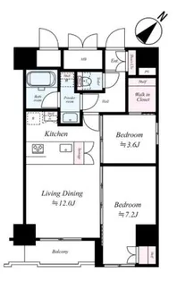 ハーモニーレジデンス東京イーストコア#004【11階】の間取り