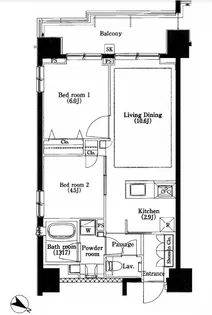 アージョ文京千駄木クレアーレ【5階】の間取り