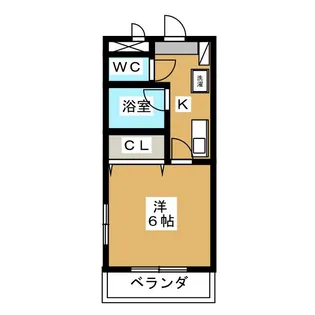 ヴィレッジあざみ野(Village あざみ野)【5階】の間取り