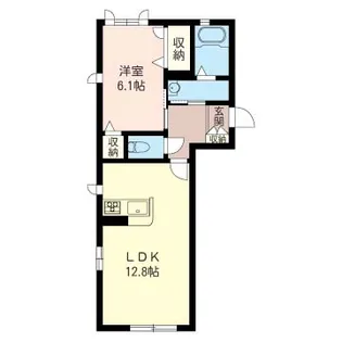 ハウスピーチェリー【1階】の間取り