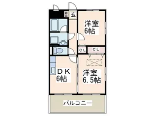 グランドパーシモンII【1階】の間取り