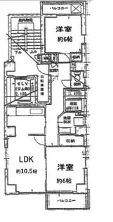 ウイスタリアミュウズ【3階】の間取り