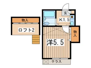 ファミ-ル本郷台【1階】の間取り