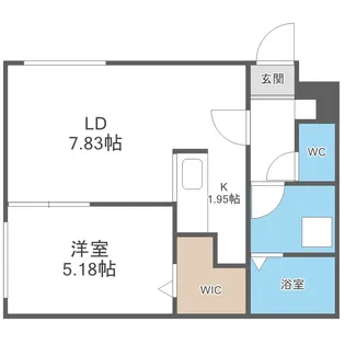 J-ecoa北27条【4階】の間取り