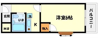 サンハイツ谷川【2階】の間取り