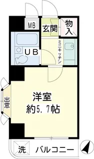 プラザ川崎NO.2【2階】の間取り