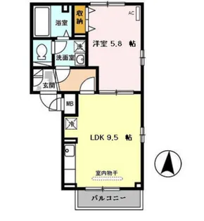 エクレール【2階】の間取り