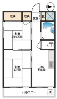 若葉マンション【3階】の間取り