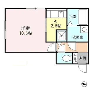 ウィルモア旭【2階】の間取り