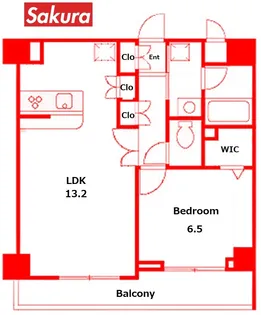ジーコンフォートウエスト新横浜【9階】の間取り