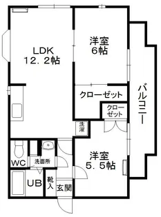 パークレジデンシャルB【1階】の間取り