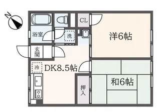 シティハイム リーリエ【1階】の間取り