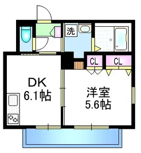 メゾン大越【1階】の間取り