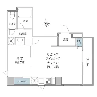 AXIS銀座東【3階】の間取り