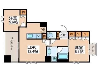 プラウドシティ小竹向原【2階】の間取り