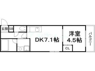 ブランドールO&N【3階】の間取り