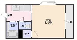 笹貫マンション【5階】の間取り