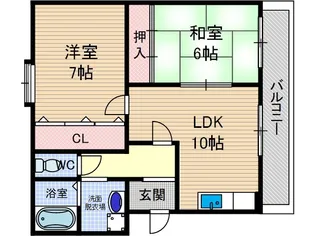 増田ハイツ【2階】の間取り