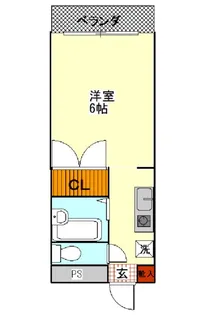 メイプルコート【2階】の間取り