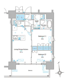 ブラウ東上野【11階】の間取り