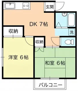 メゾン・ド・ホークス【1階】の間取り