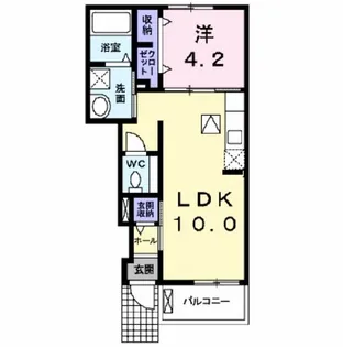 プリミエール 山根【1階】の間取り