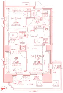 デュオステージ相模大塚【3階】の間取り