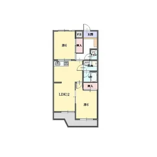 メゾンドゥ・ルミエール【2階】の間取り