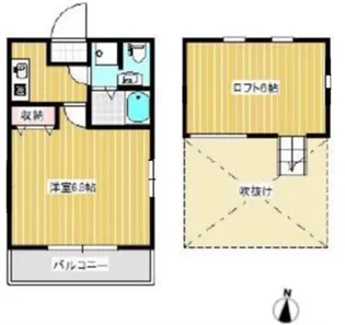 カーサ喜多見【2階】の間取り
