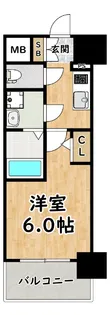 エスリード大阪デュアルゲート【2階】の間取り