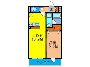 ベルドミール口酒井【2階】の間取り