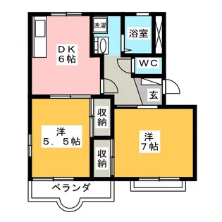 フルール C【2階】の間取り