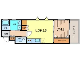プランドール【3階】の間取り