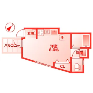 プレ・ヴェリテ田浦【1階】の間取り