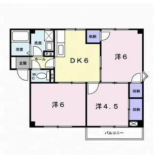 ツインキャット川内C【2階】の間取り