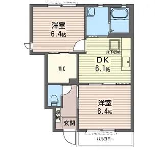 キャッスル【1階】の間取り