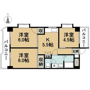 キャピタルコートVIII【2階】の間取り