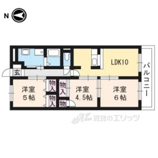 ヴィラ・グラディオ【3階】の間取り