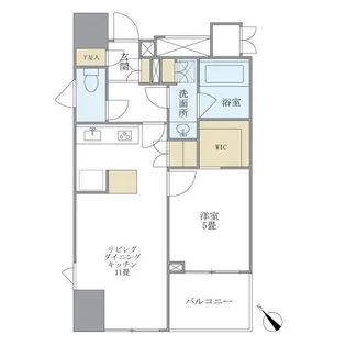リビオ日本橋人形町【15階】の間取り