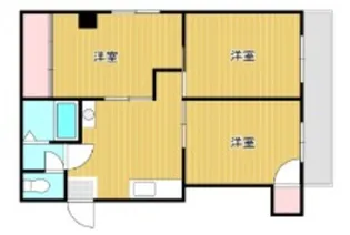 エクセレント川辺【4階】の間取り