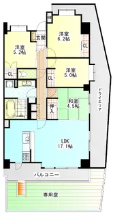 グランシャルム小田原城山【3階】の間取り