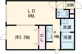 リアンコート【2階】の間取り