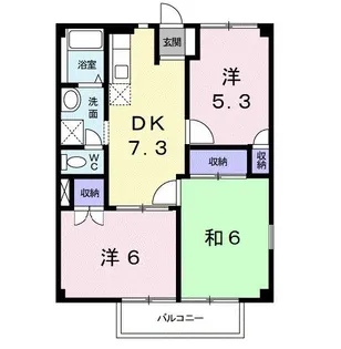 アミスターA【2階】の間取り