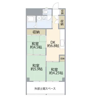 サンハイツ富士宮【1階】の間取り